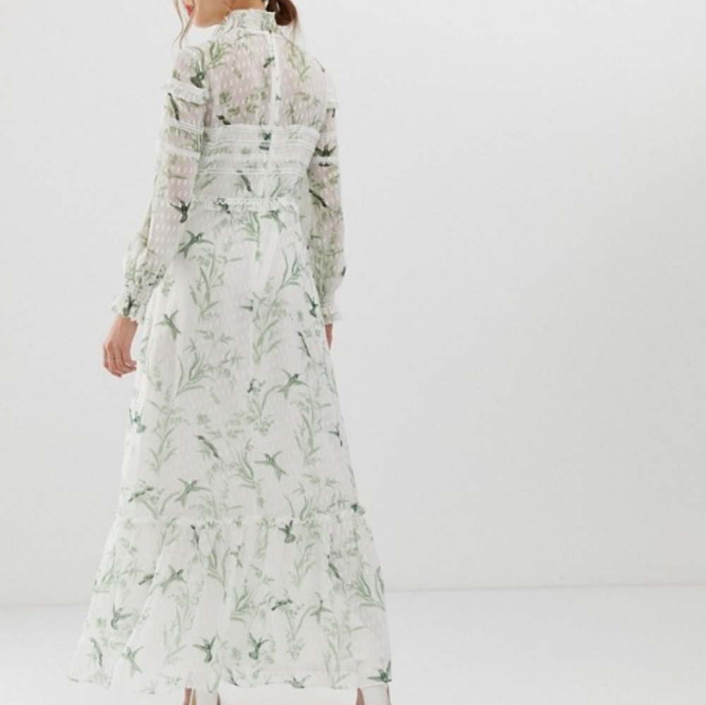 Ted Baker Fortune Lace Trim Harriet Maxi Dress - Picture 2 of 12